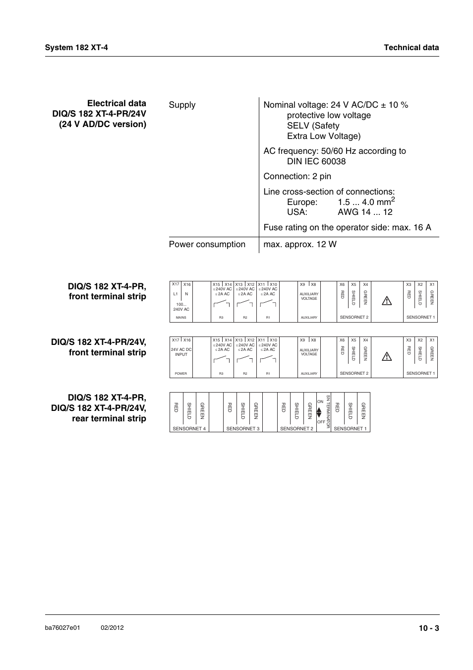 YSI DIQ/S 182 XT-4-PR User Manual | Page 139 / 158