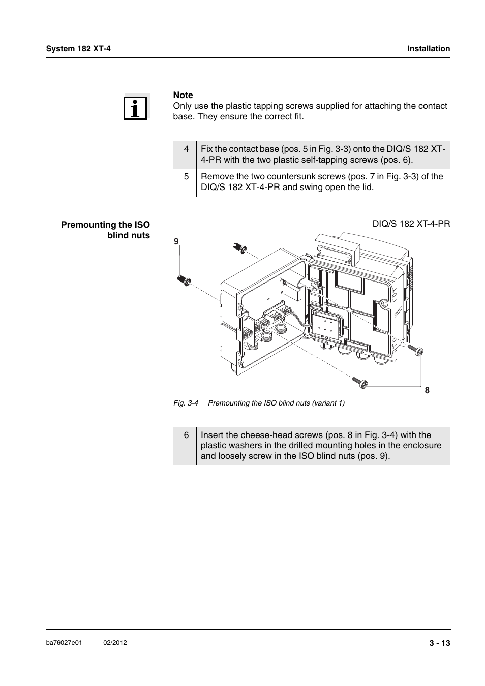 YSI DIQ/S 182 XT-4-PR User Manual | Page 27 / 158