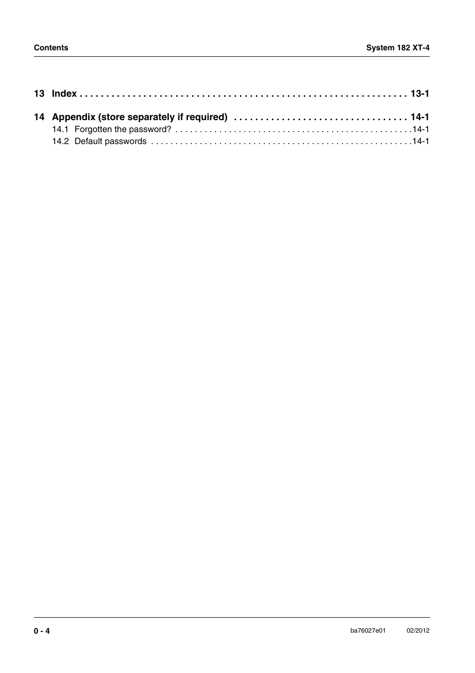 YSI DIQ/S 182 XT-4-PR User Manual | Page 6 / 158