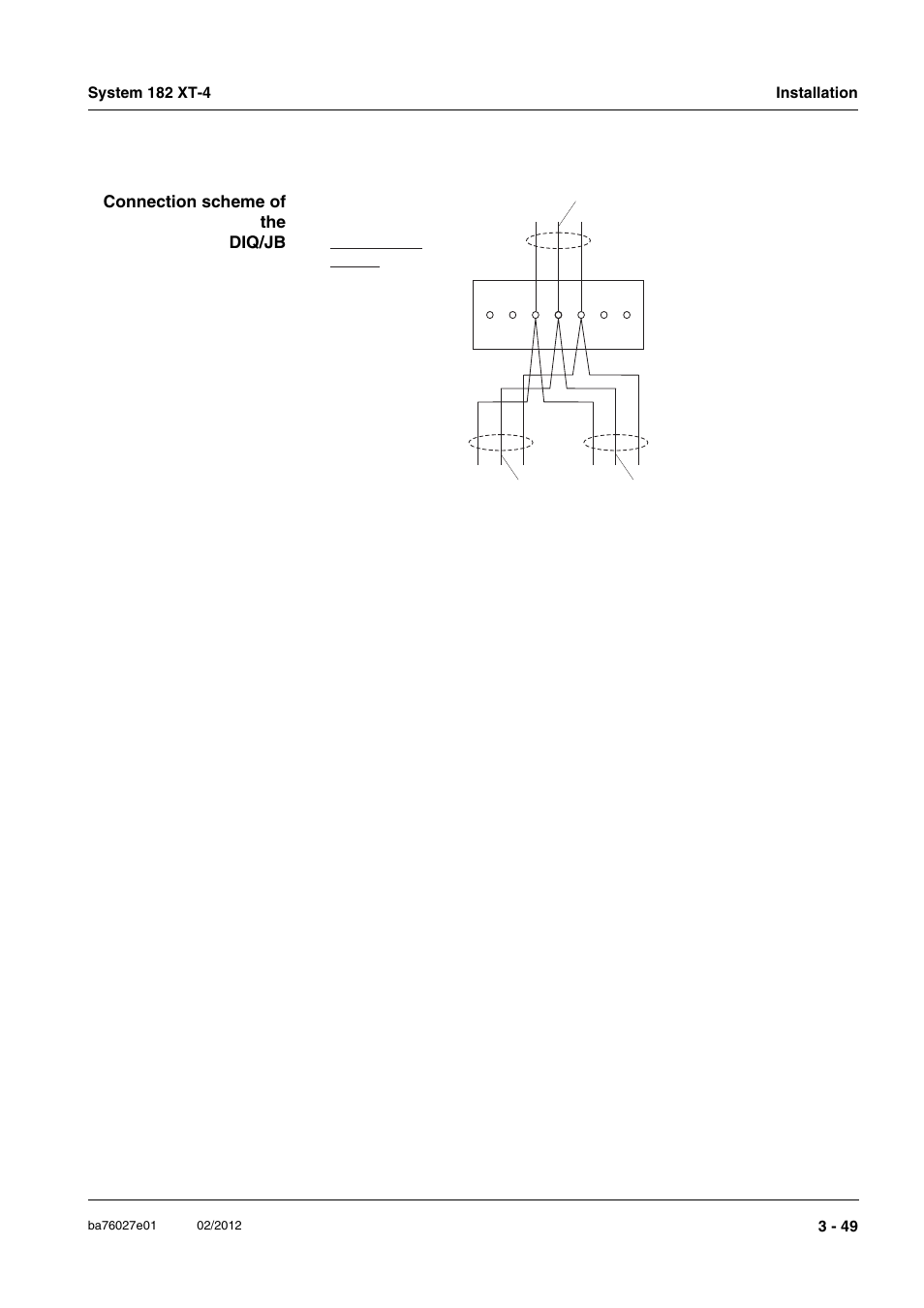 Connection scheme of the diq/jb | YSI DIQ/S 182 XT-4-PR User Manual | Page 63 / 158