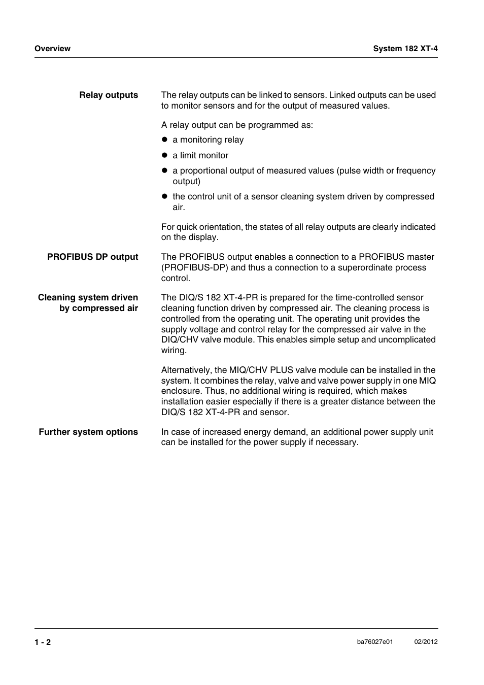 YSI DIQ/S 182 XT-4-PR User Manual | Page 8 / 158