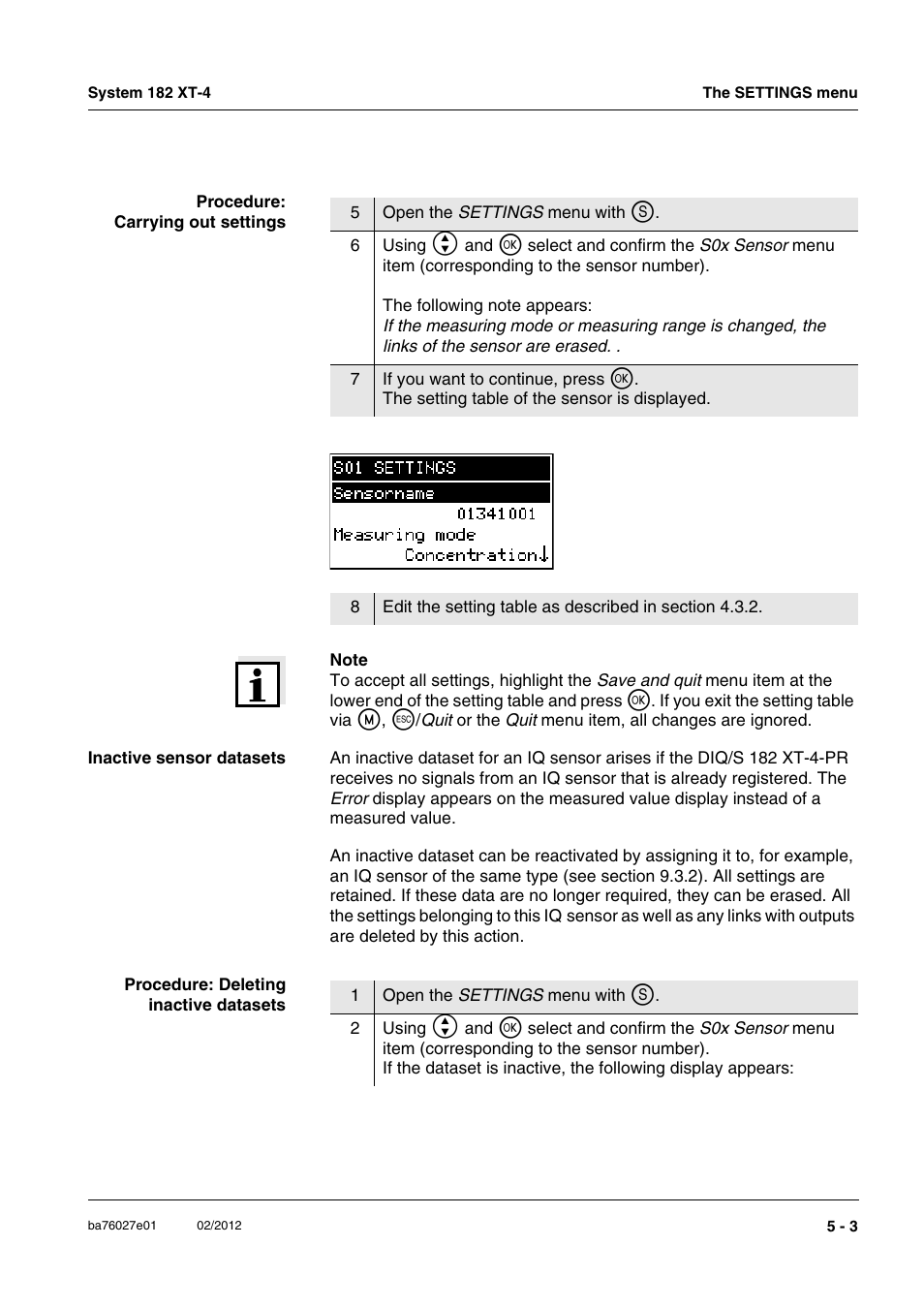 YSI DIQ/S 182 XT-4-PR User Manual | Page 87 / 158