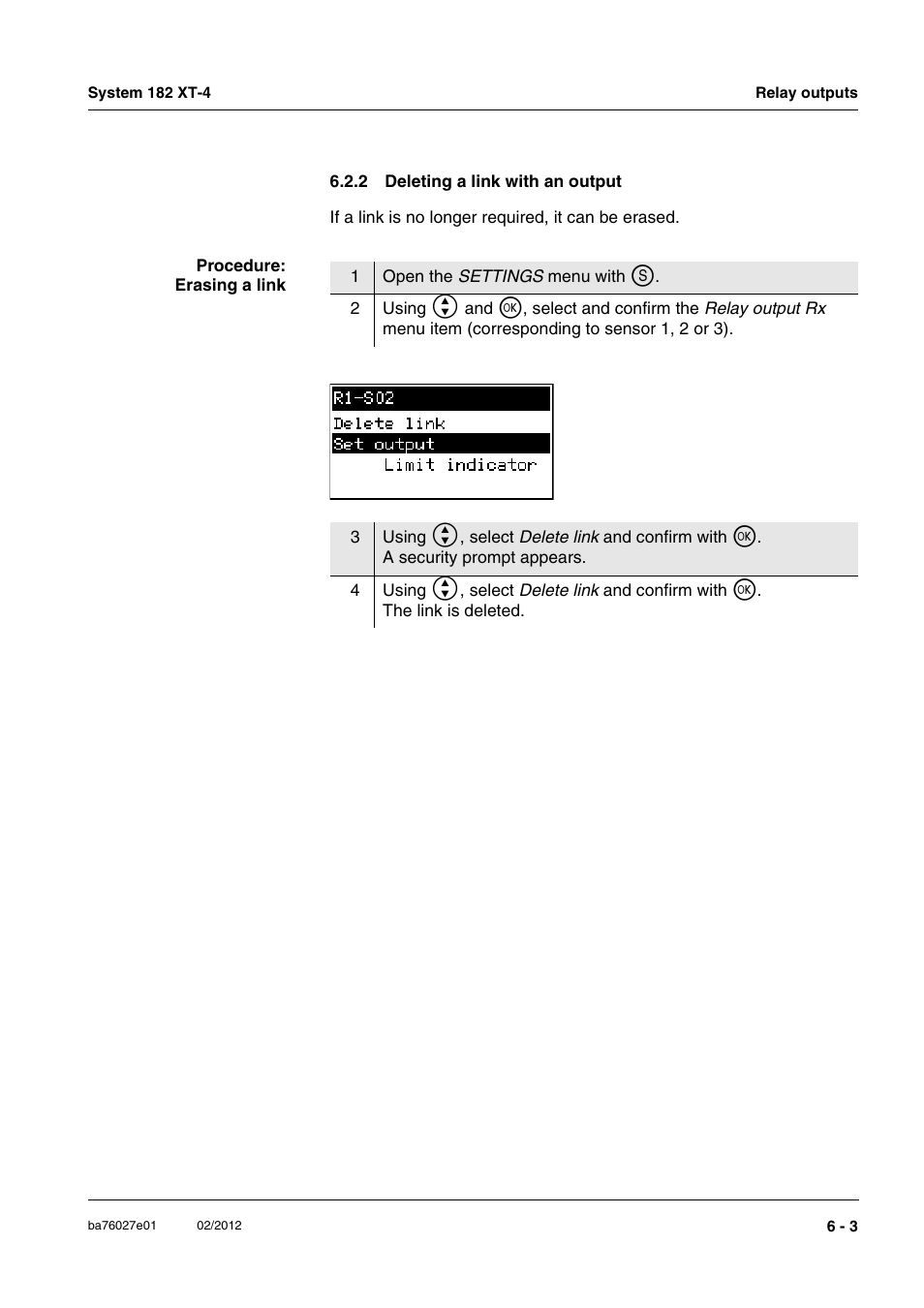 2 deleting a link with an output, Deleting a link with an output -3 | YSI DIQ/S 182 XT-4-PR User Manual | Page 93 / 158