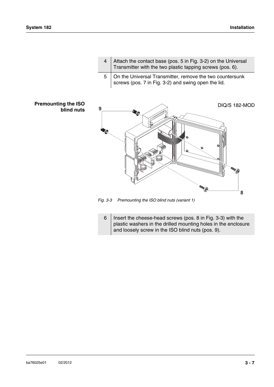 YSI DIQ/S 182-MOD System 182 User Manual | Page 21 / 154