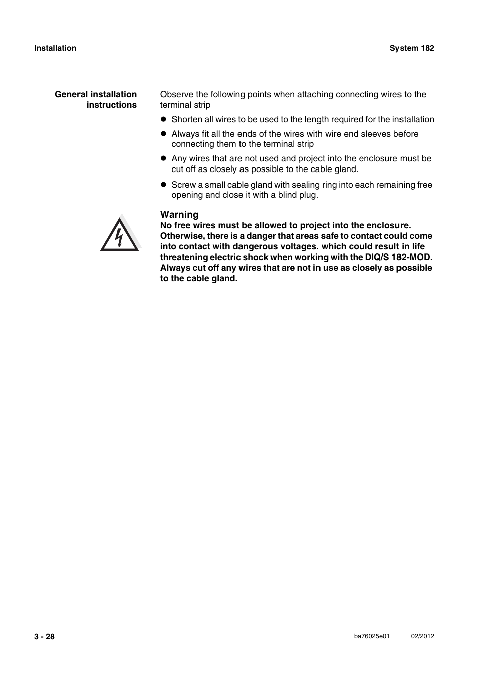 YSI DIQ/S 182-MOD System 182 User Manual | Page 42 / 154
