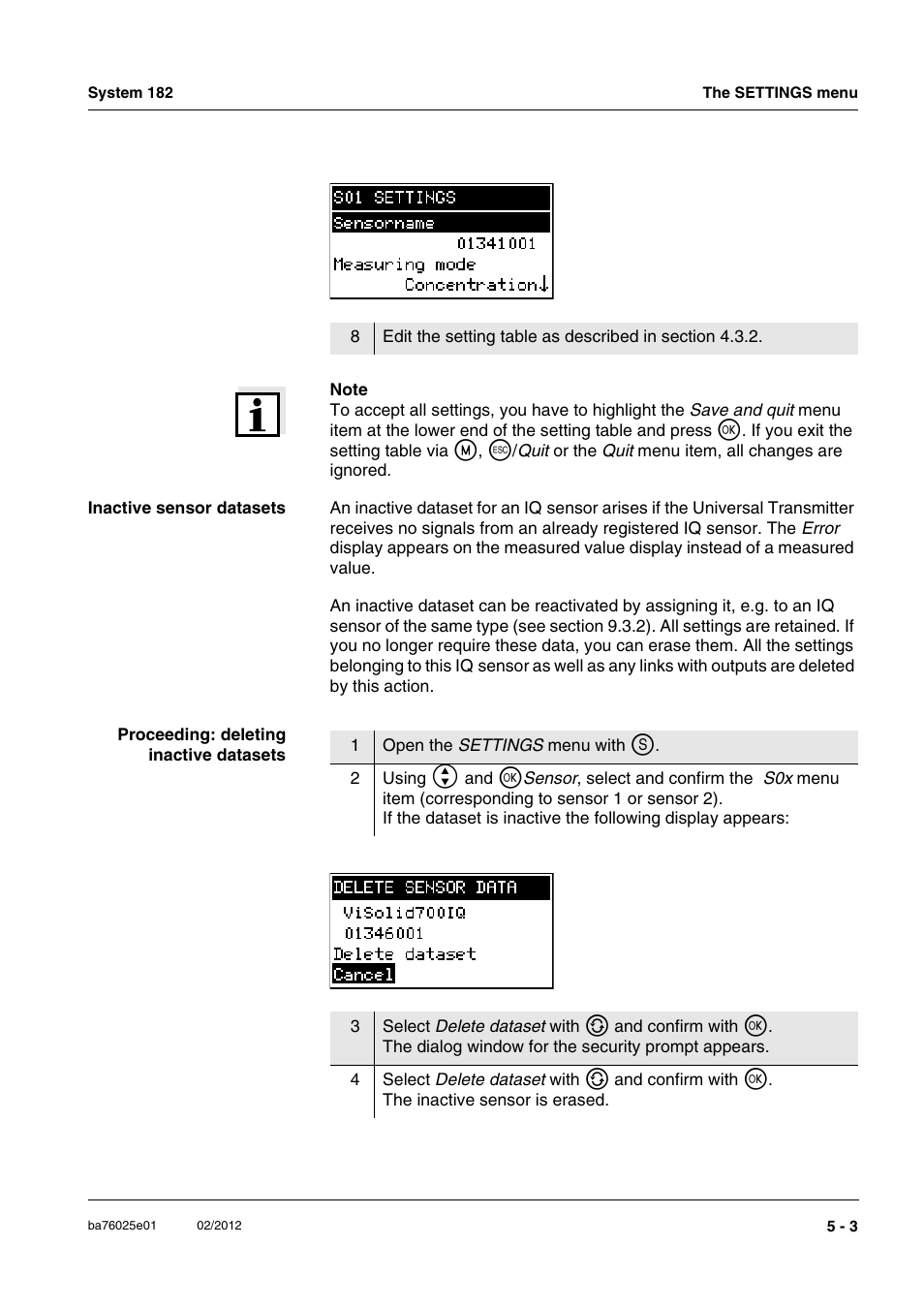 YSI DIQ/S 182-MOD System 182 User Manual | Page 83 / 154