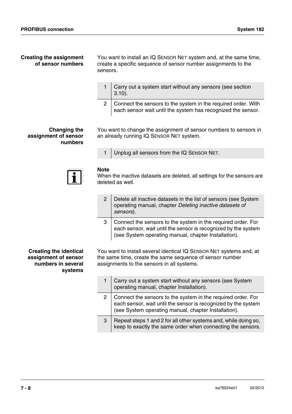 YSI DIQ/S 182-PR System 182 User Manual | Page 118 / 150