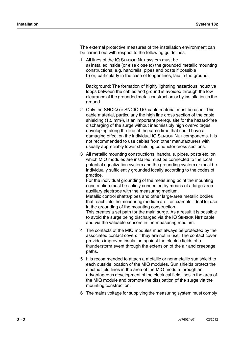 YSI DIQ/S 182-PR System 182 User Manual | Page 16 / 150