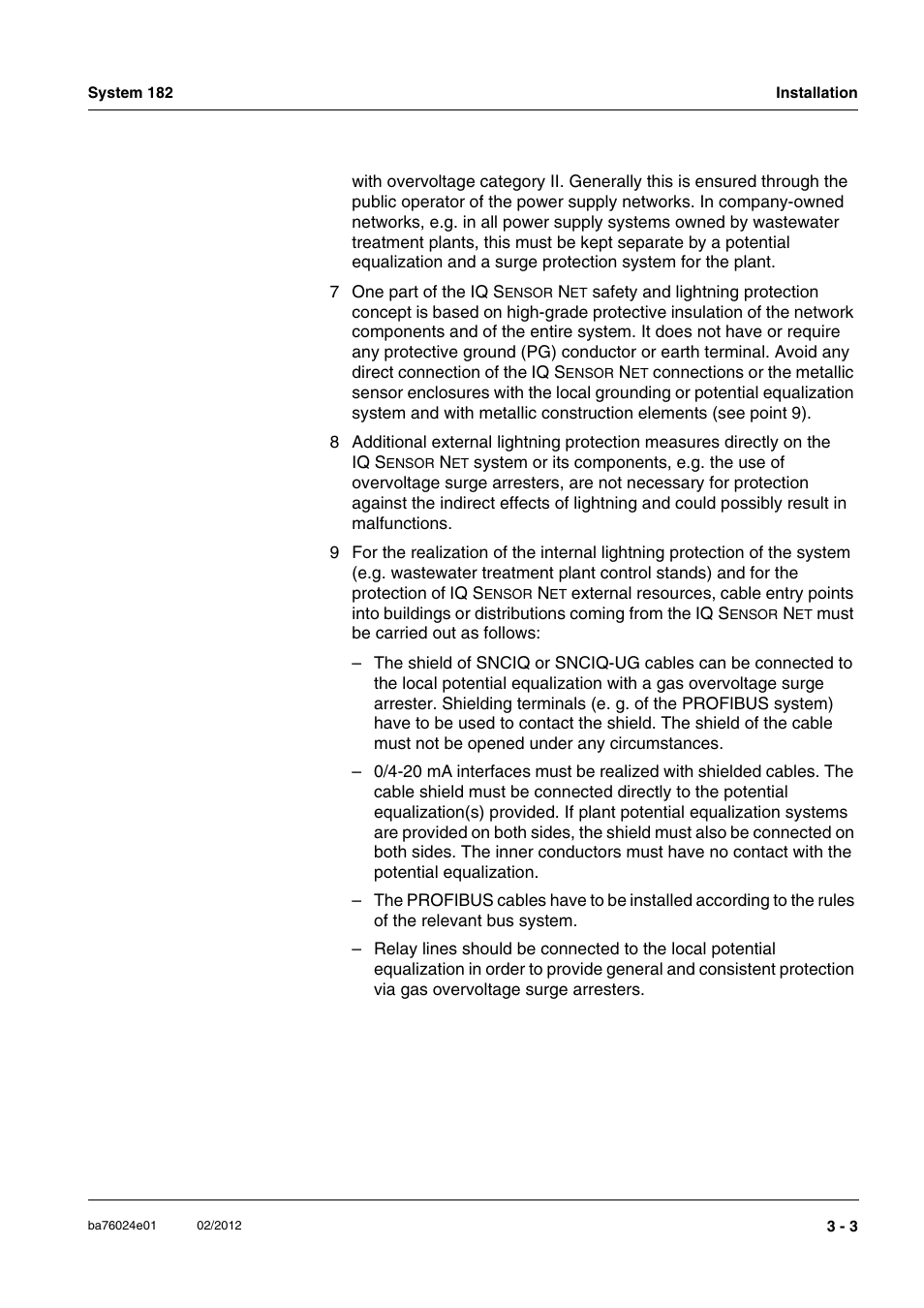 YSI DIQ/S 182-PR System 182 User Manual | Page 17 / 150