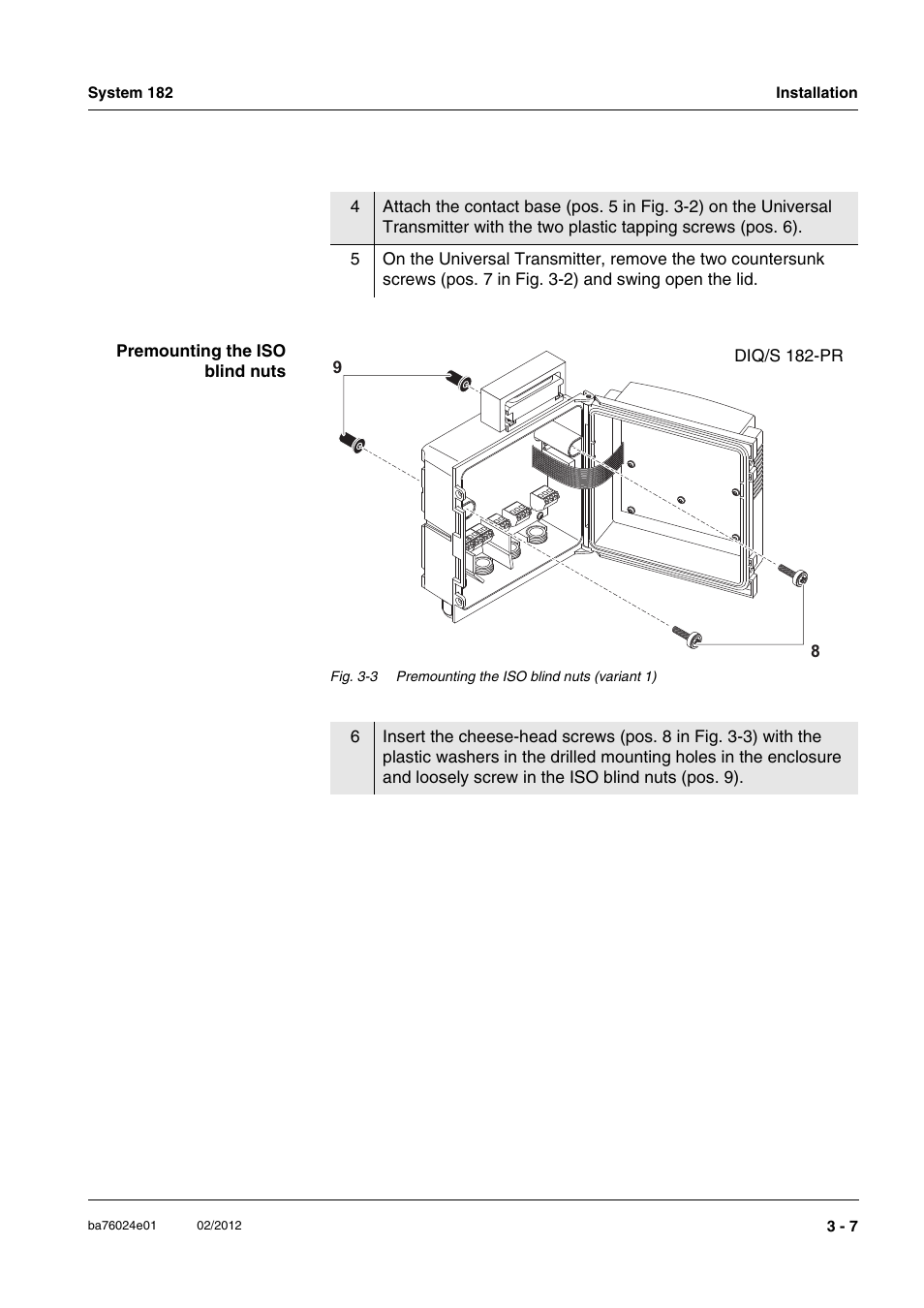 YSI DIQ/S 182-PR System 182 User Manual | Page 21 / 150