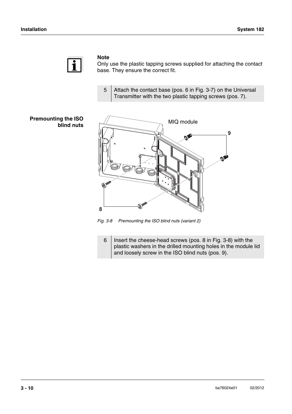 YSI DIQ/S 182-PR System 182 User Manual | Page 24 / 150