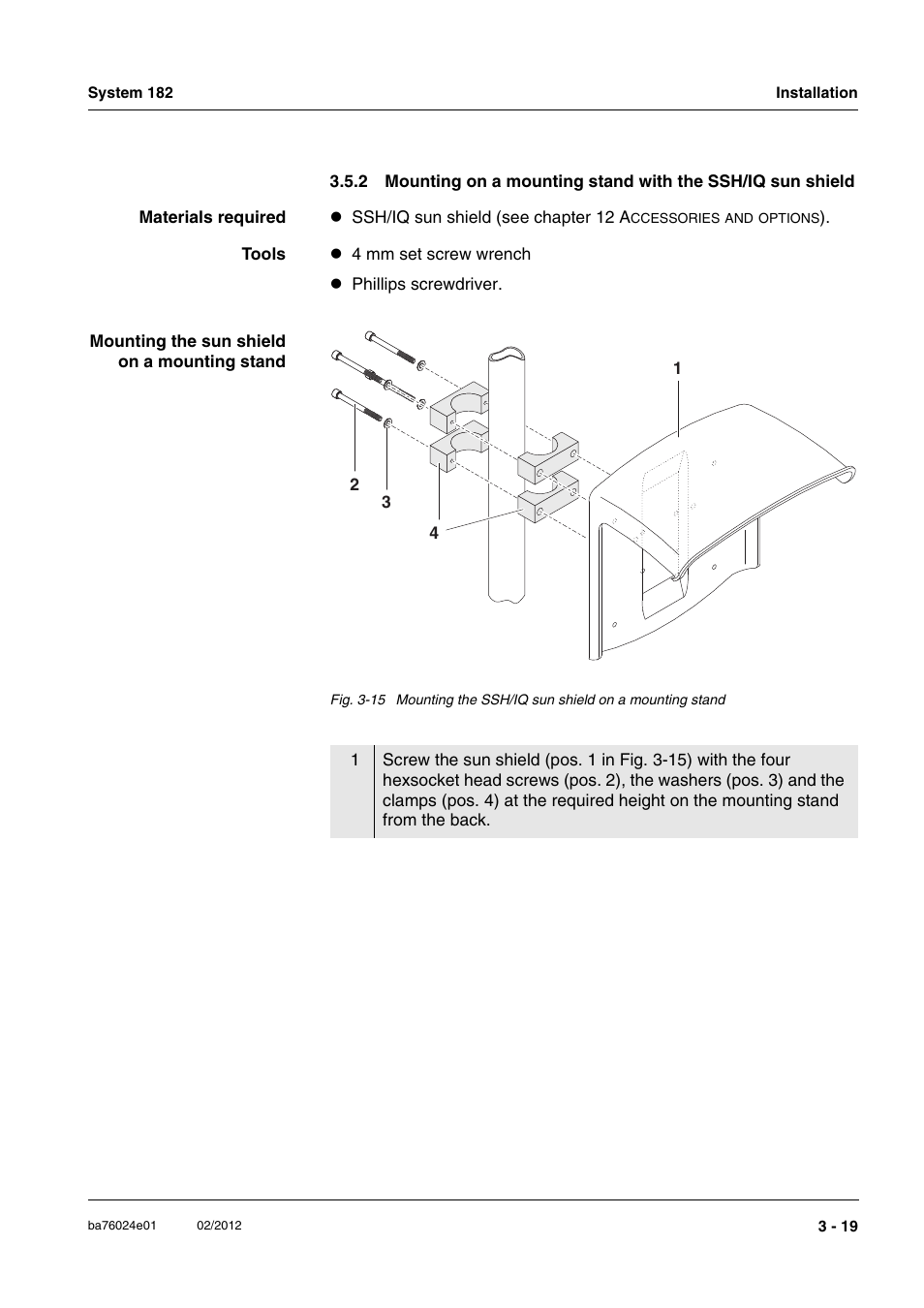 Section 3.5.2) | YSI DIQ/S 182-PR System 182 User Manual | Page 33 / 150