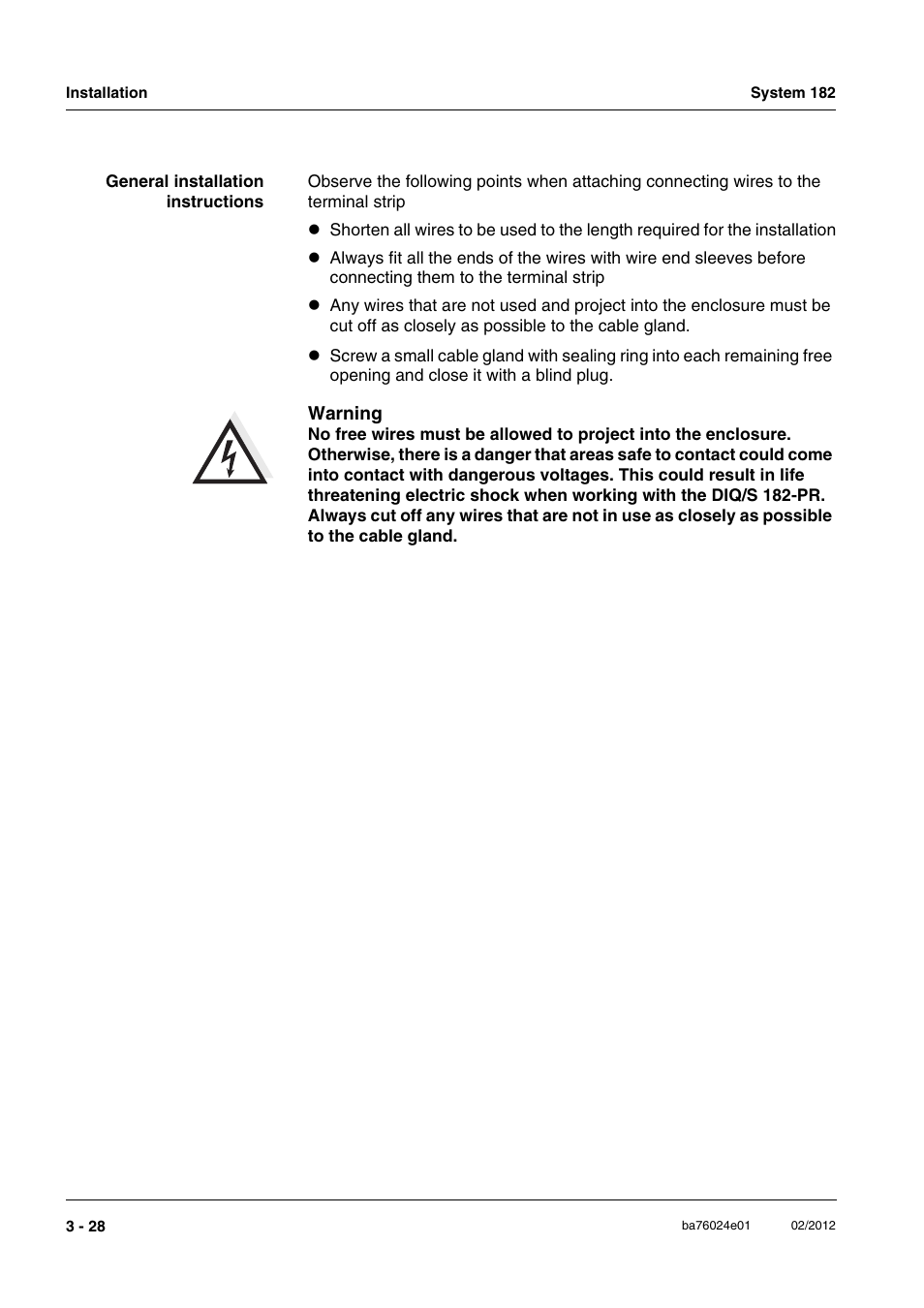 YSI DIQ/S 182-PR System 182 User Manual | Page 42 / 150