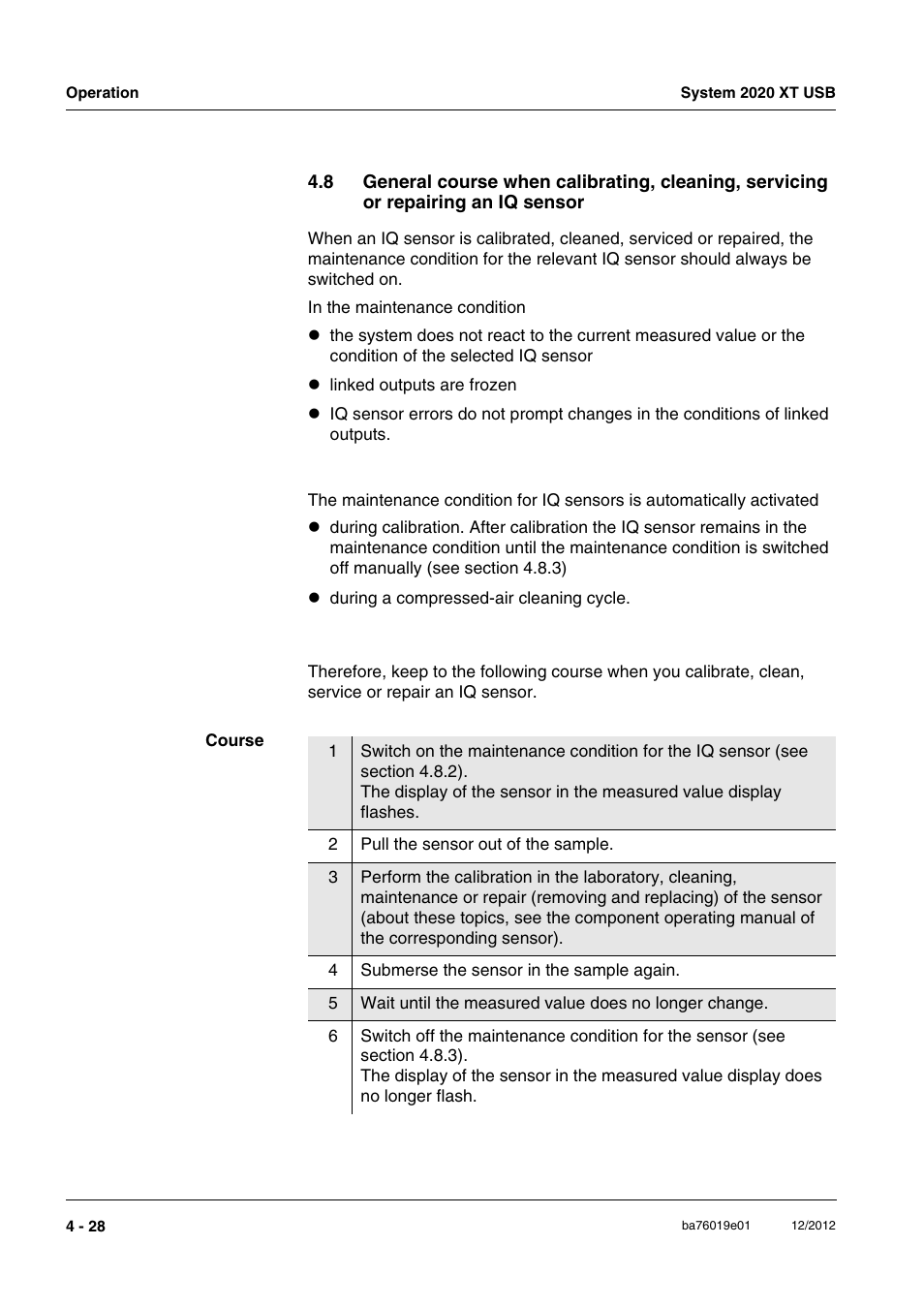 YSI IQ SensorNet 2020 XT Terminal User Manual | Page 106 / 196