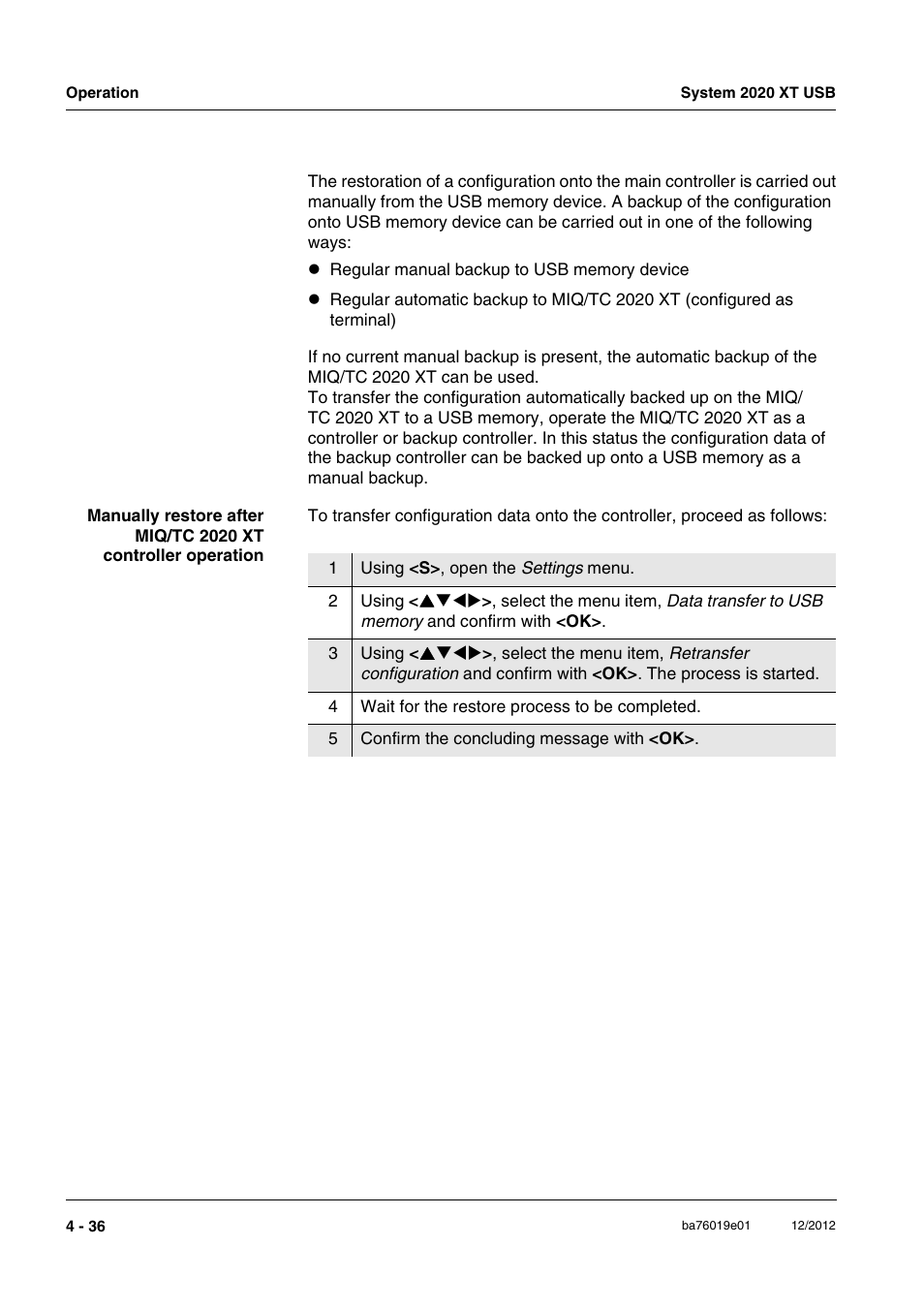 YSI IQ SensorNet 2020 XT Terminal User Manual | Page 114 / 196