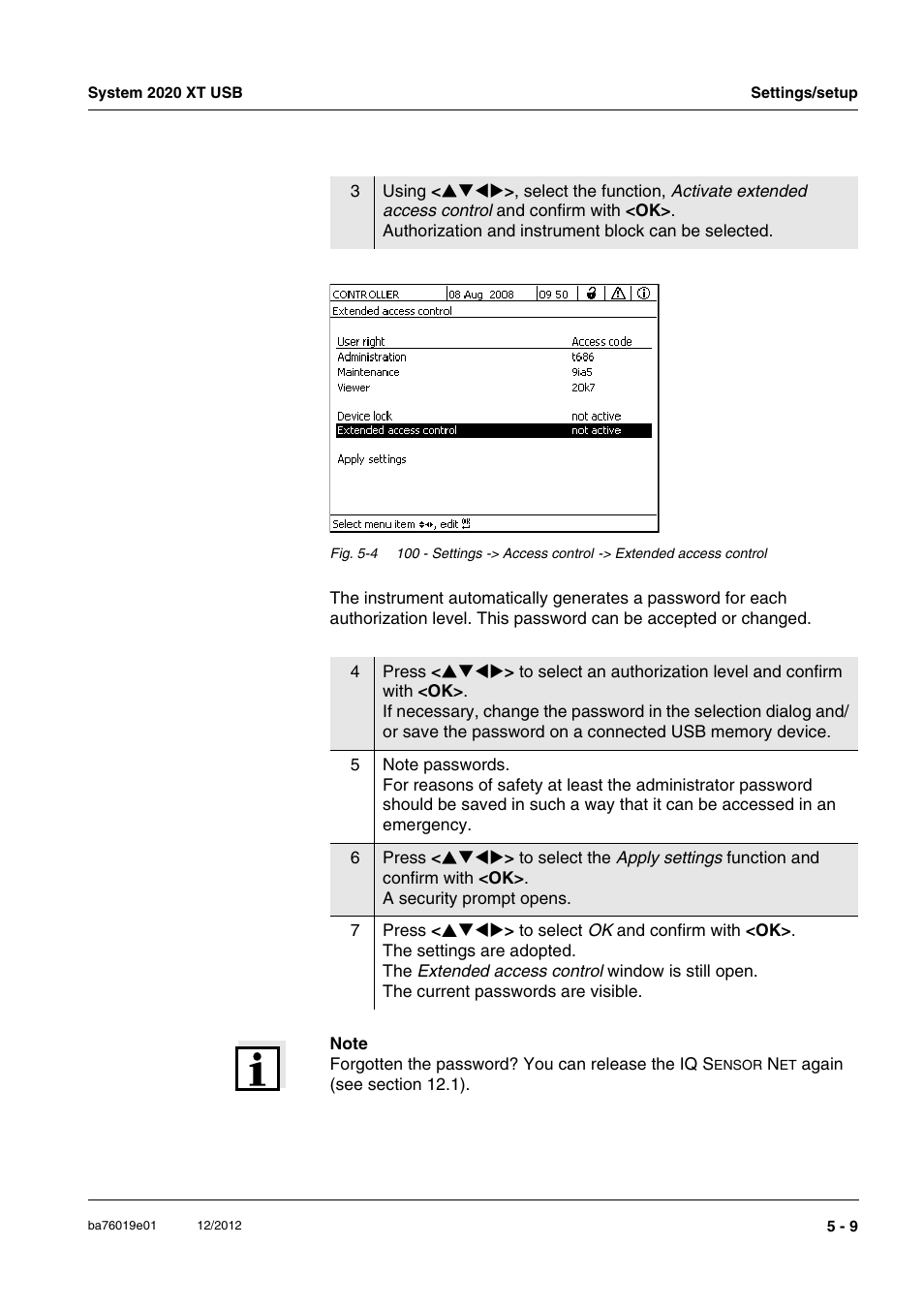 YSI IQ SensorNet 2020 XT Terminal User Manual | Page 129 / 196