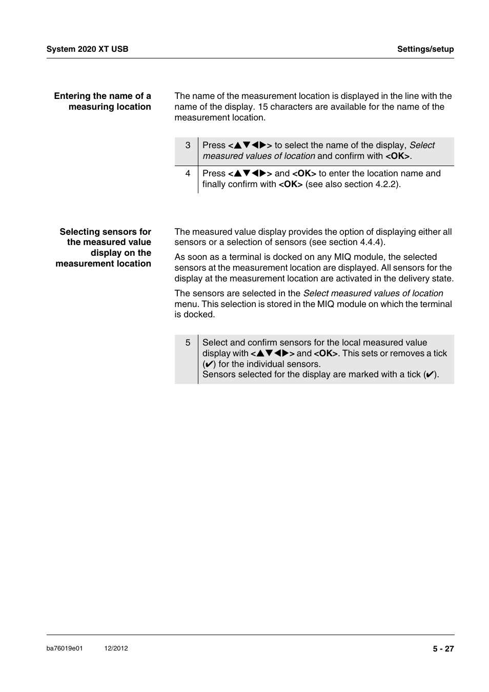 YSI IQ SensorNet 2020 XT Terminal User Manual | Page 147 / 196