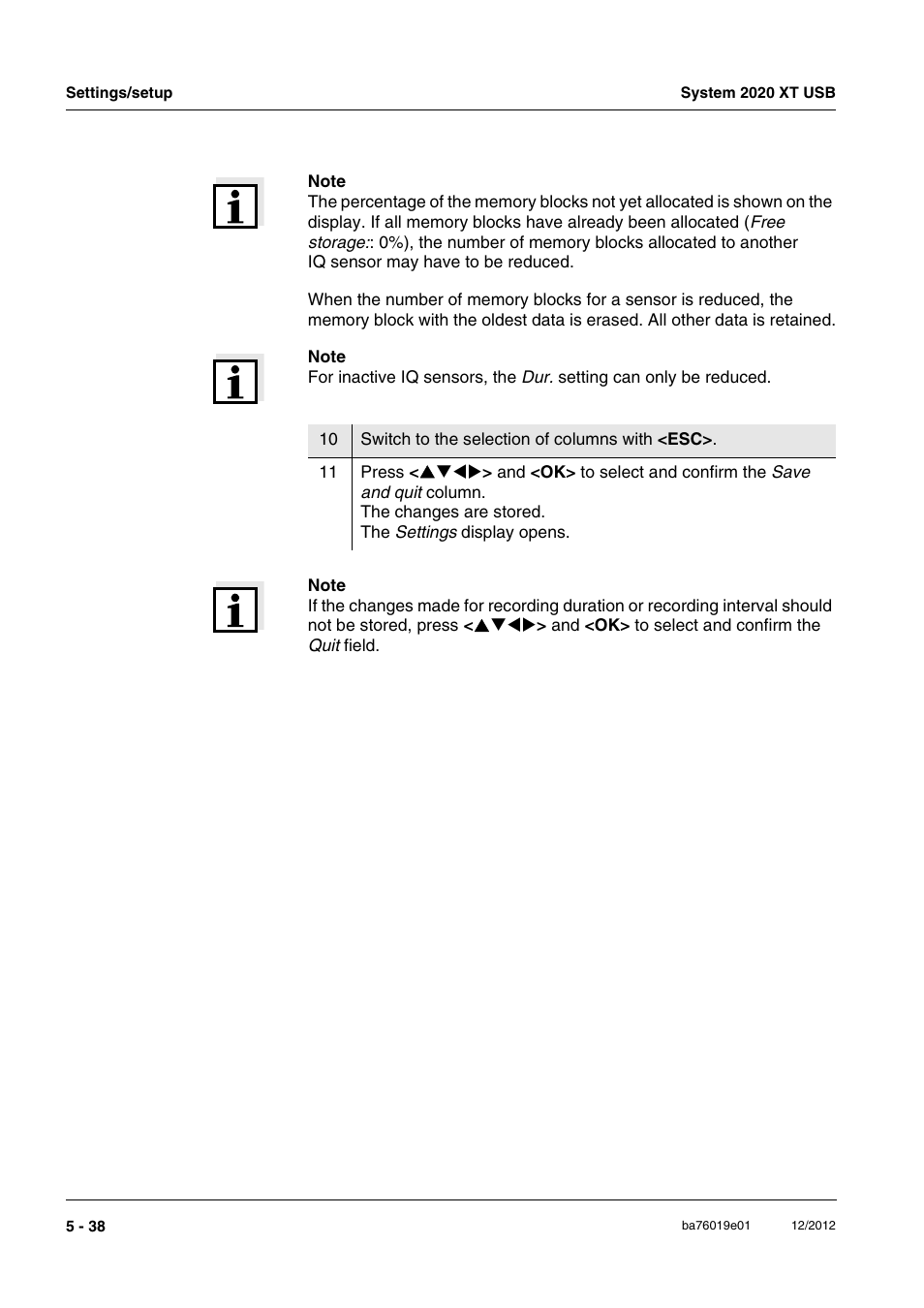 YSI IQ SensorNet 2020 XT Terminal User Manual | Page 158 / 196