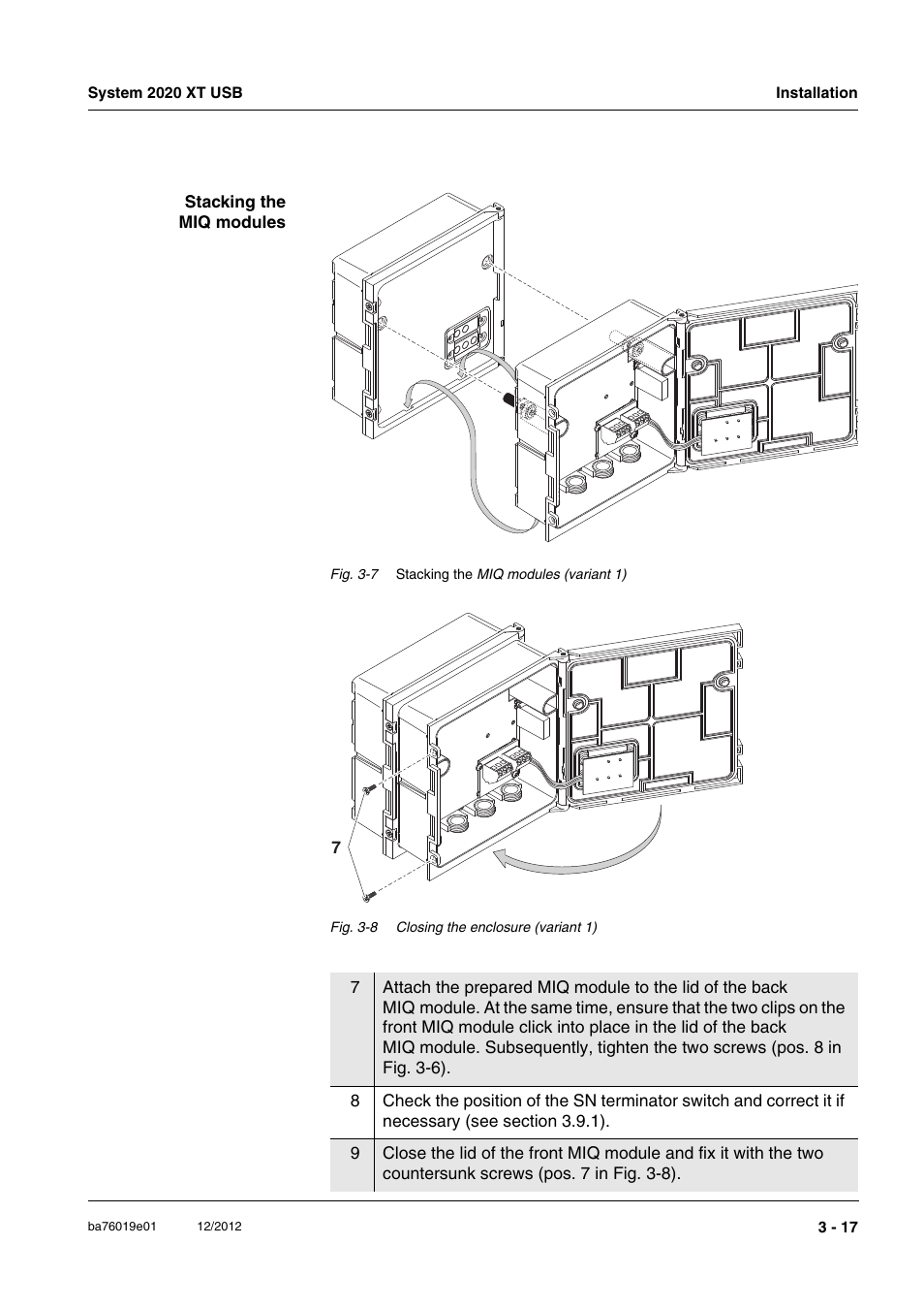 YSI IQ SensorNet 2020 XT Terminal User Manual | Page 47 / 196