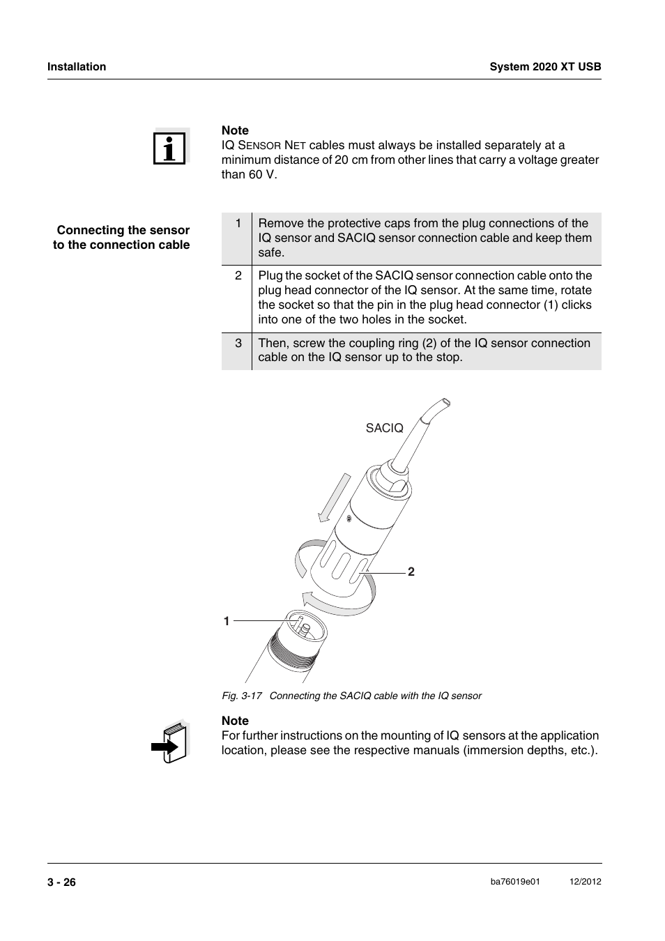YSI IQ SensorNet 2020 XT Terminal User Manual | Page 56 / 196