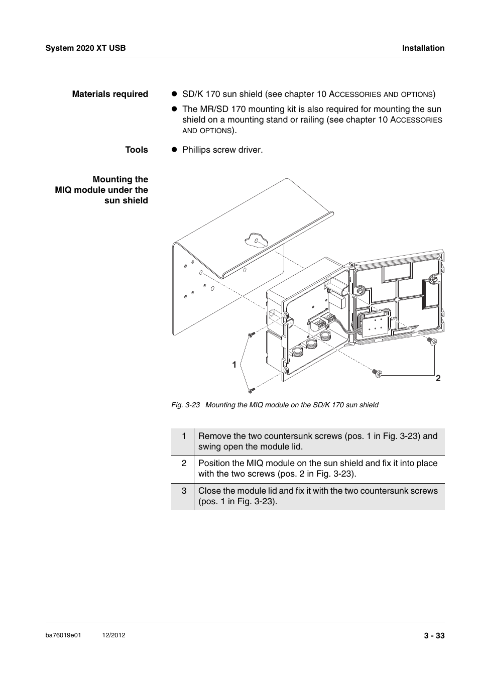 YSI IQ SensorNet 2020 XT Terminal User Manual | Page 63 / 196