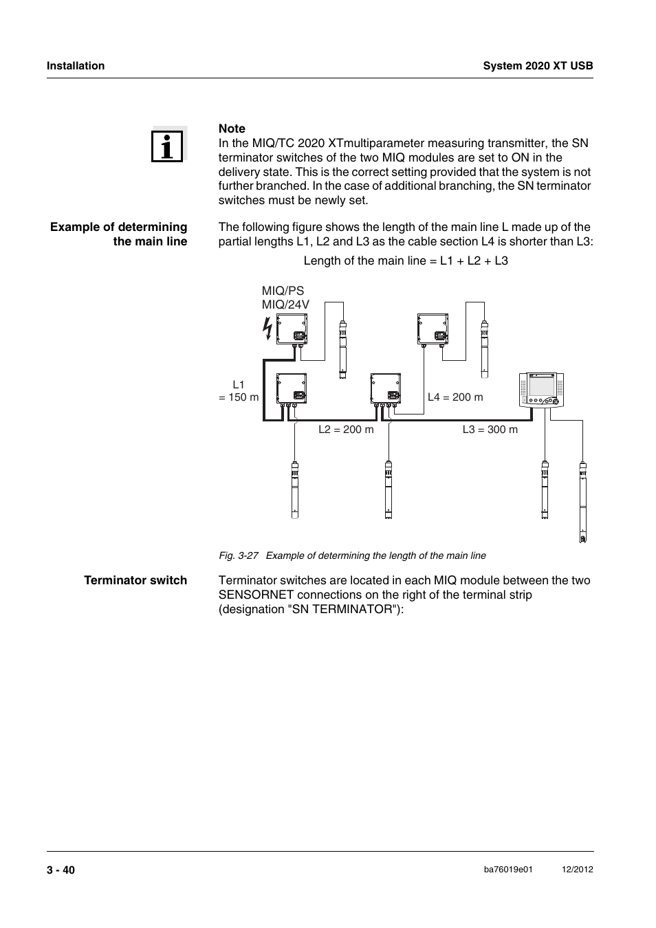 YSI IQ SensorNet 2020 XT Terminal User Manual | Page 70 / 196