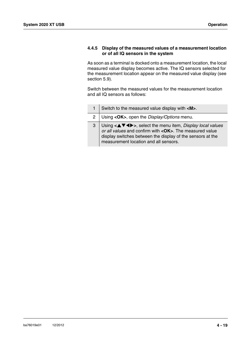 YSI IQ SensorNet 2020 XT Terminal User Manual | Page 97 / 196