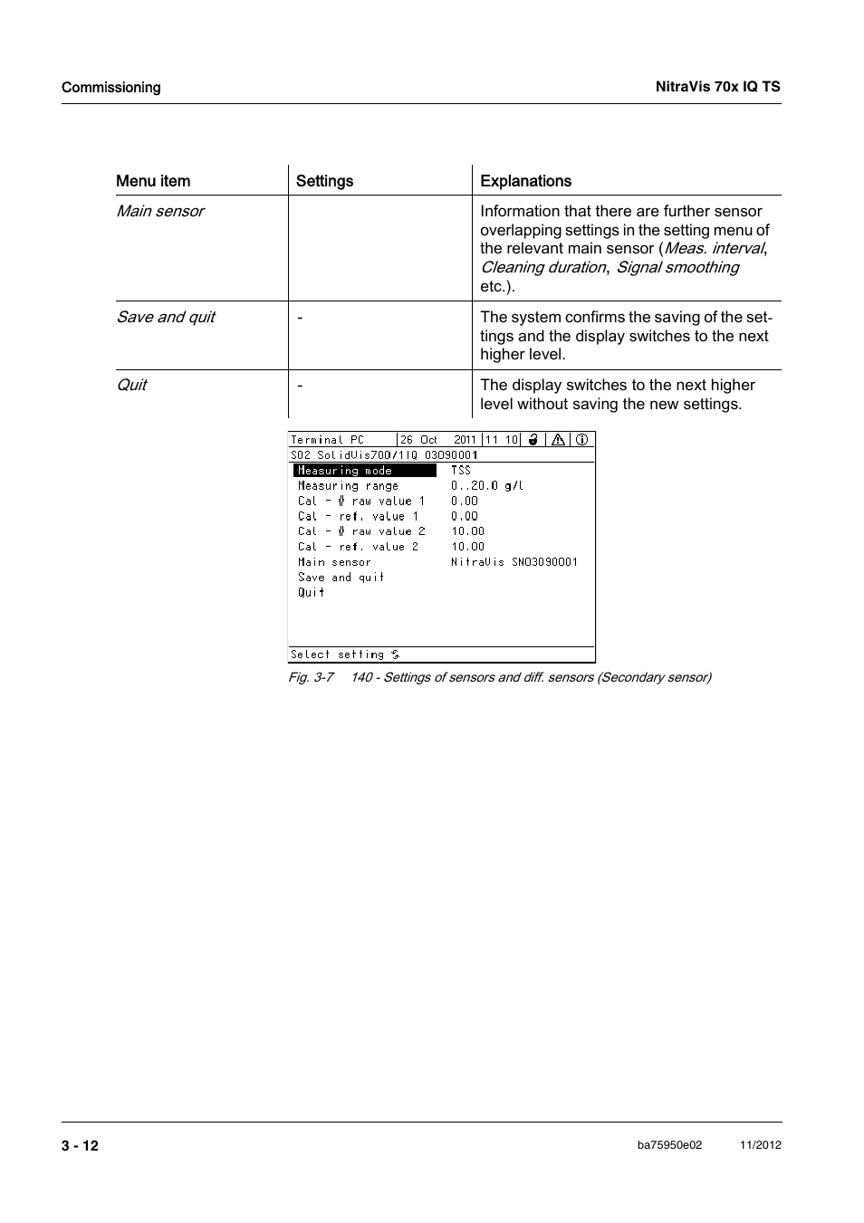 YSI IQ S ENSOR N ET NitraVis 70x IQ TS User Manual | Page 22 / 60