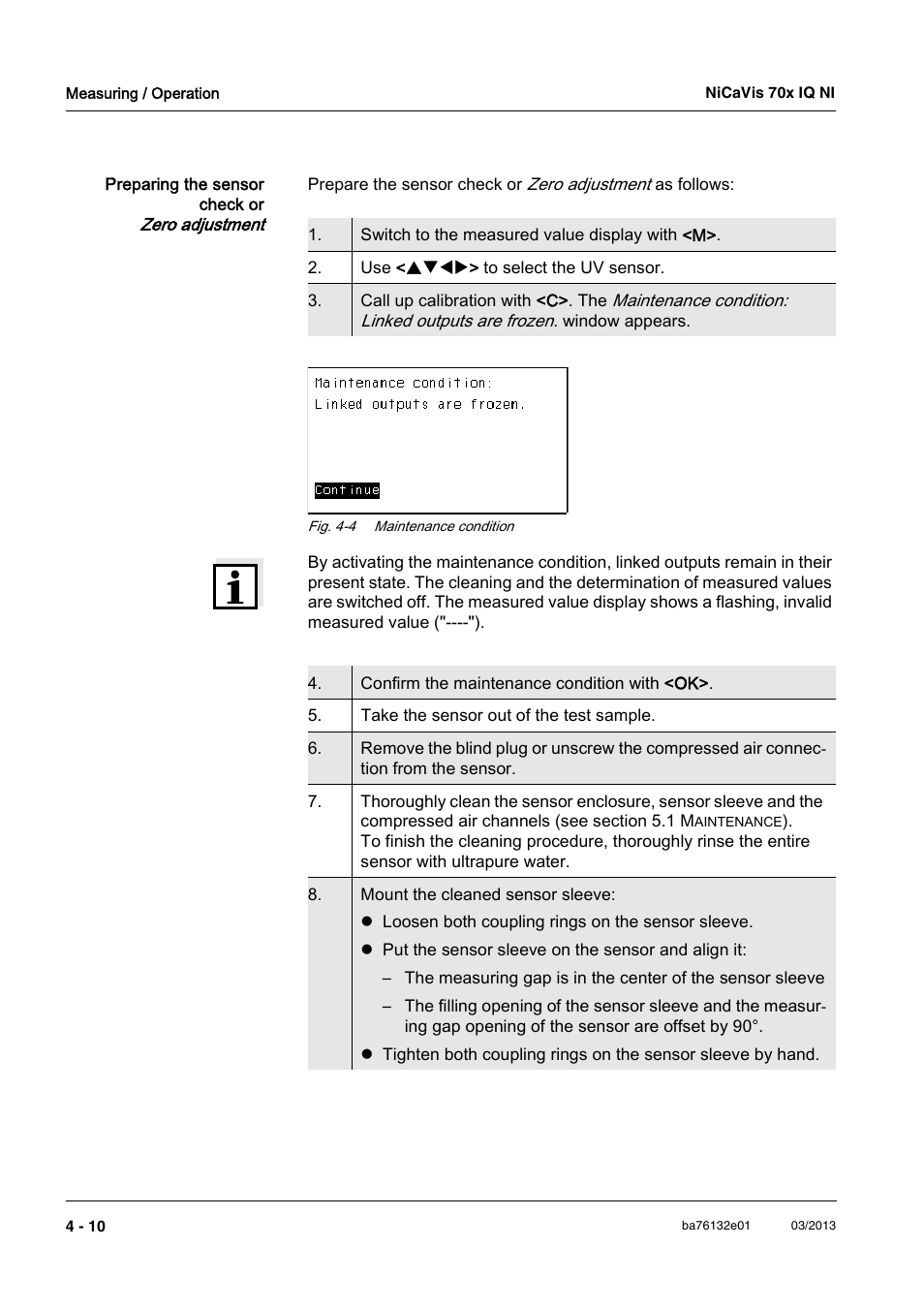 YSI NiCaVis 701 IQ NI User Manual | Page 34 / 66