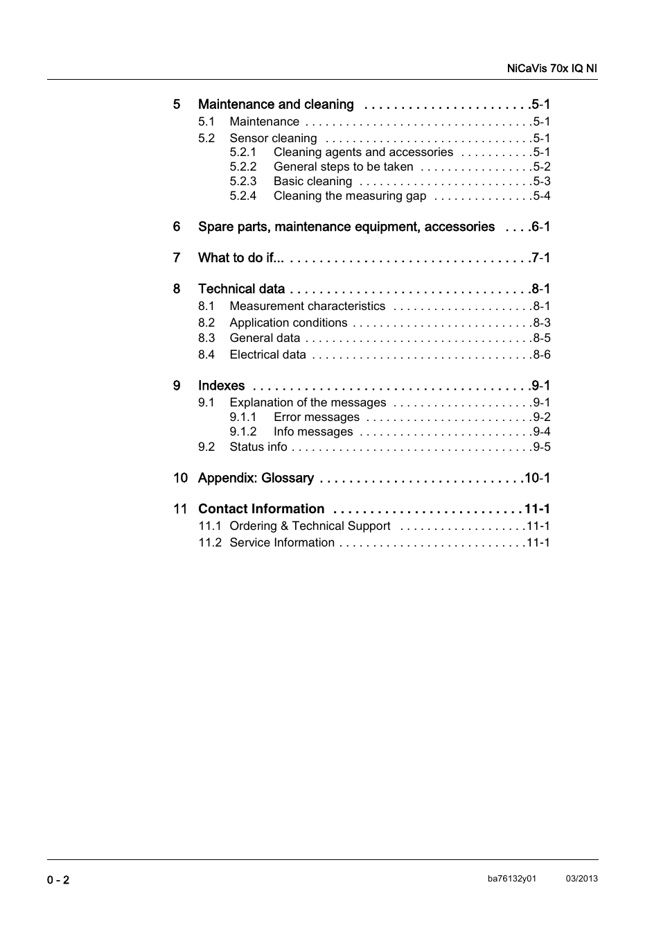 YSI NiCaVis 701 IQ NI User Manual | Page 4 / 66