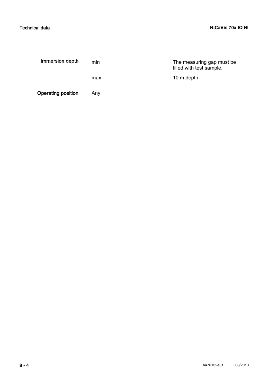 YSI NiCaVis 701 IQ NI User Manual | Page 52 / 66