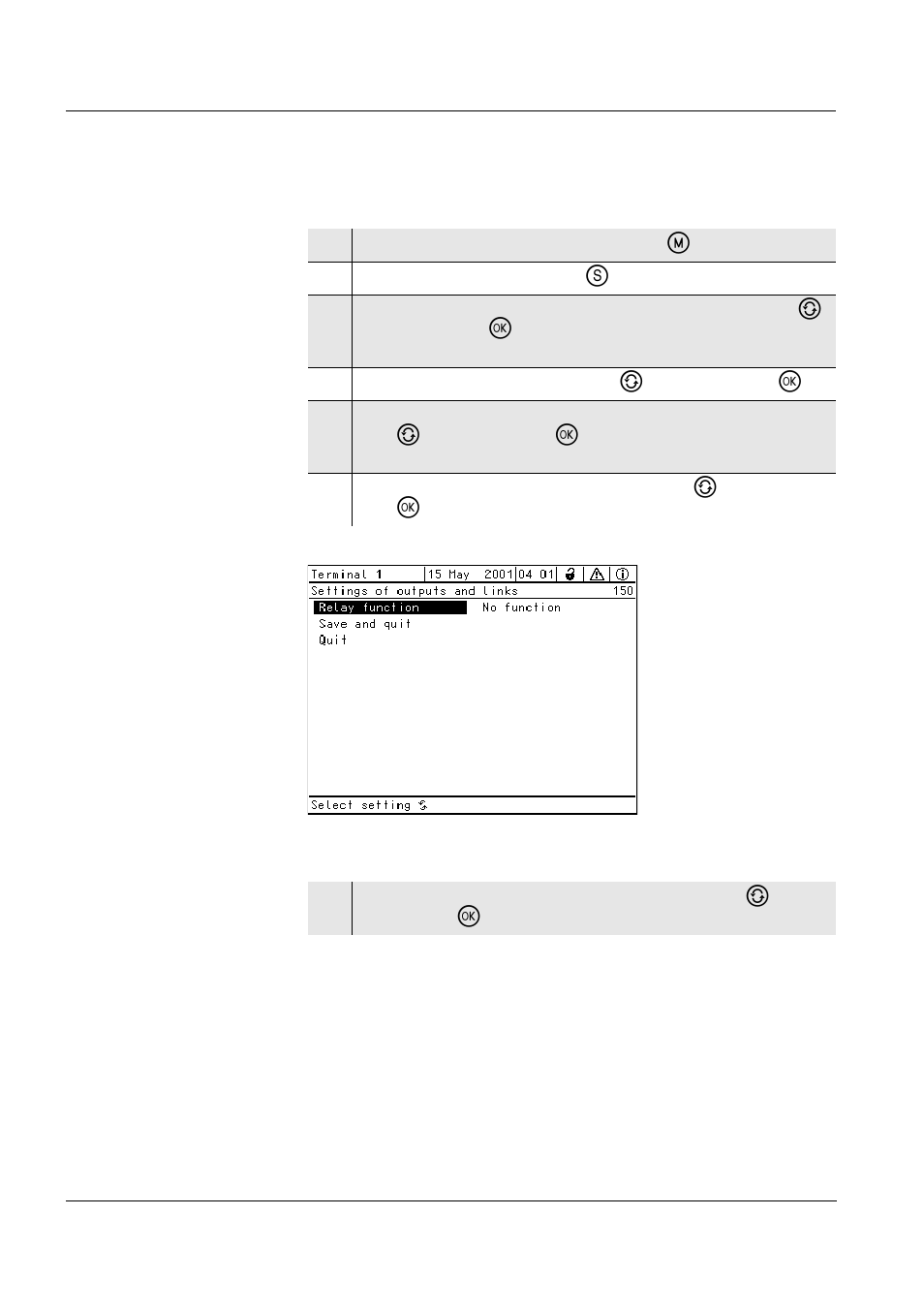 5 setting the relay outputs, Setting the relay outputs -14, Section 4.5 | Ee section 4.5 | YSI IQ SensorNet MIQ/R6 Module User Manual | Page 28 / 56