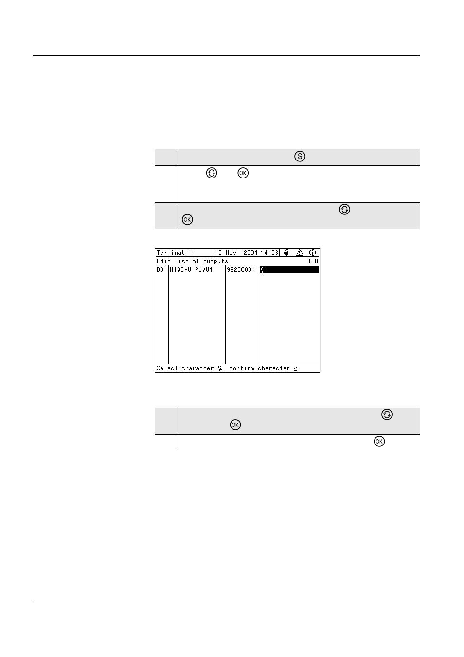 1 entering / editing the name of an output, Entering / editing the name of an output -2, Ee section 4.1) | YSI IQ S ENSOR N ET MIQ/CHV PLUS User Manual | Page 18 / 44