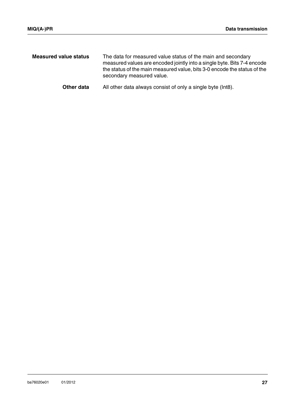 YSI IQ SensorNet MIQ/A-PR Module User Manual | Page 27 / 36
