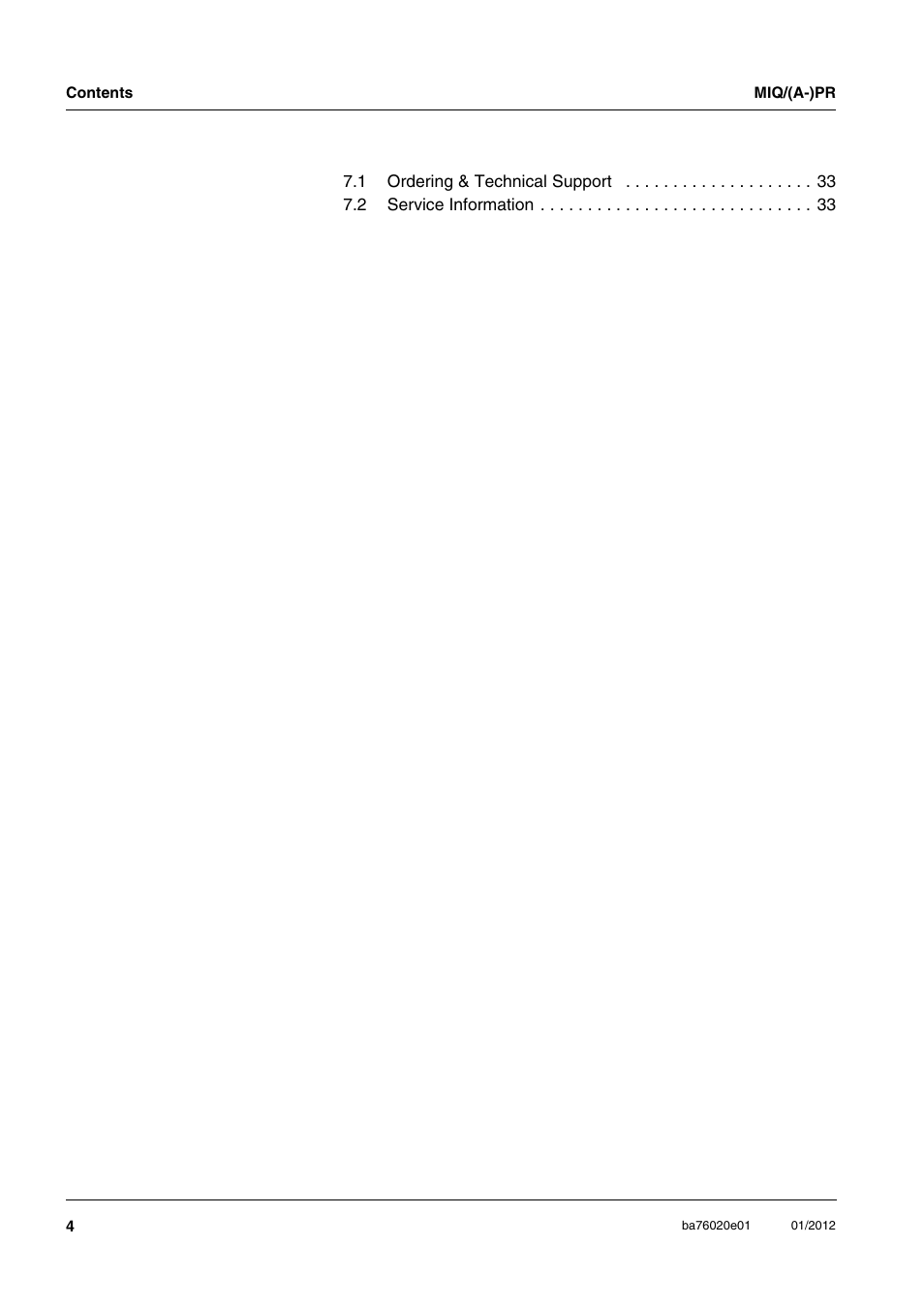 YSI IQ SensorNet MIQ/A-PR Module User Manual | Page 4 / 36