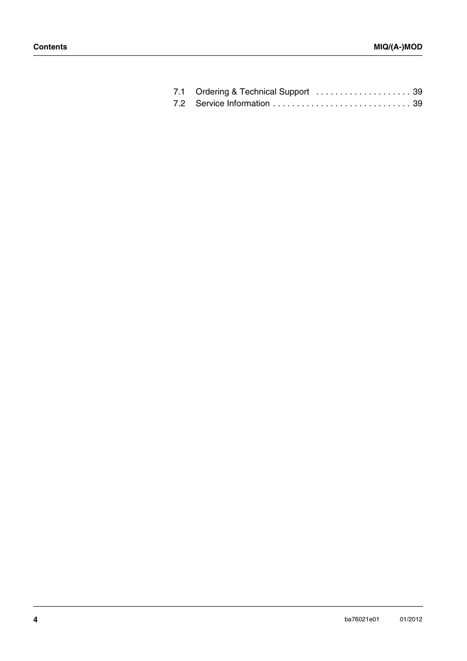 YSI IQ SensorNet MIQ/A-MOD Module User Manual | Page 4 / 42