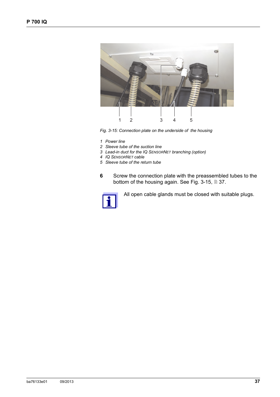 YSI P 700 IQ Analyzer User Manual | Page 37 / 116