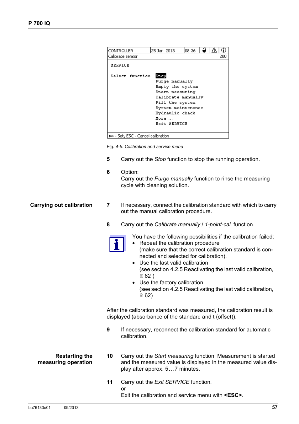 YSI P 700 IQ Analyzer User Manual | Page 57 / 116