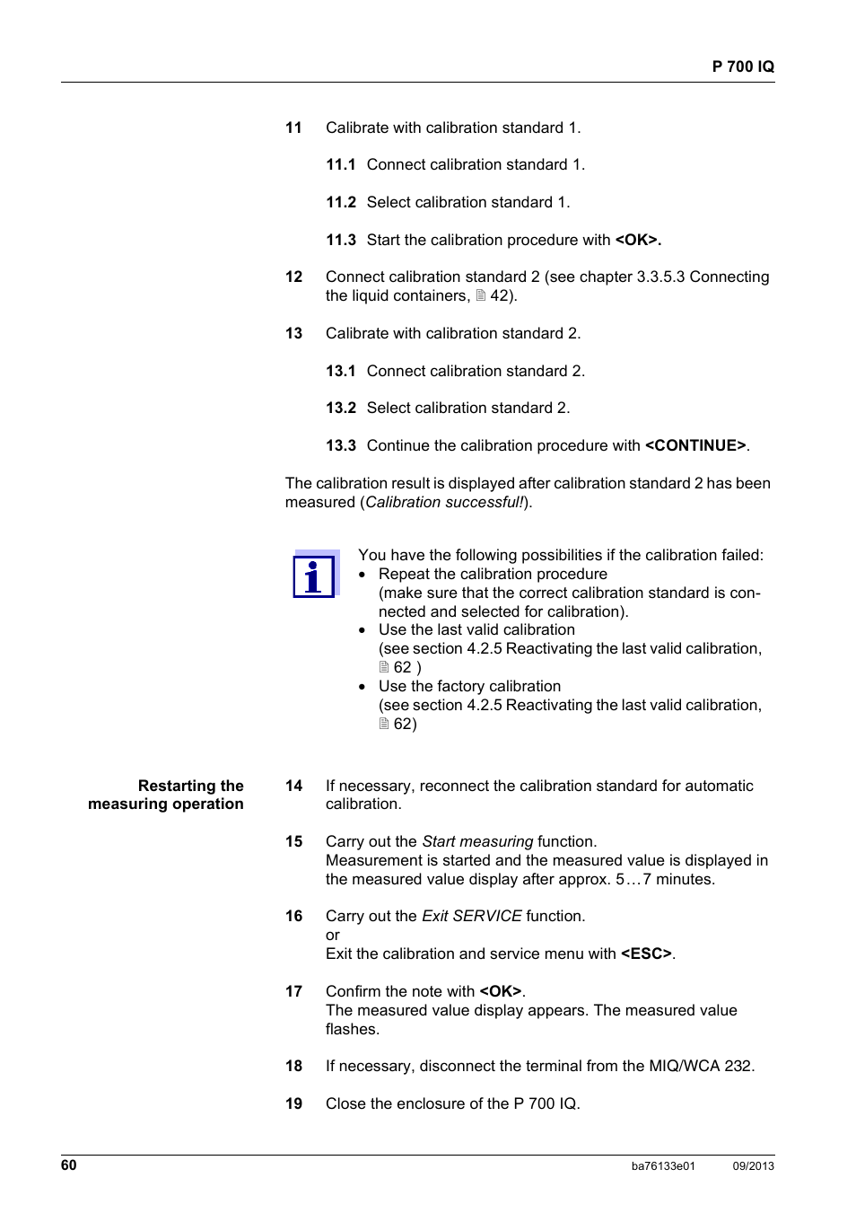 YSI P 700 IQ Analyzer User Manual | Page 60 / 116