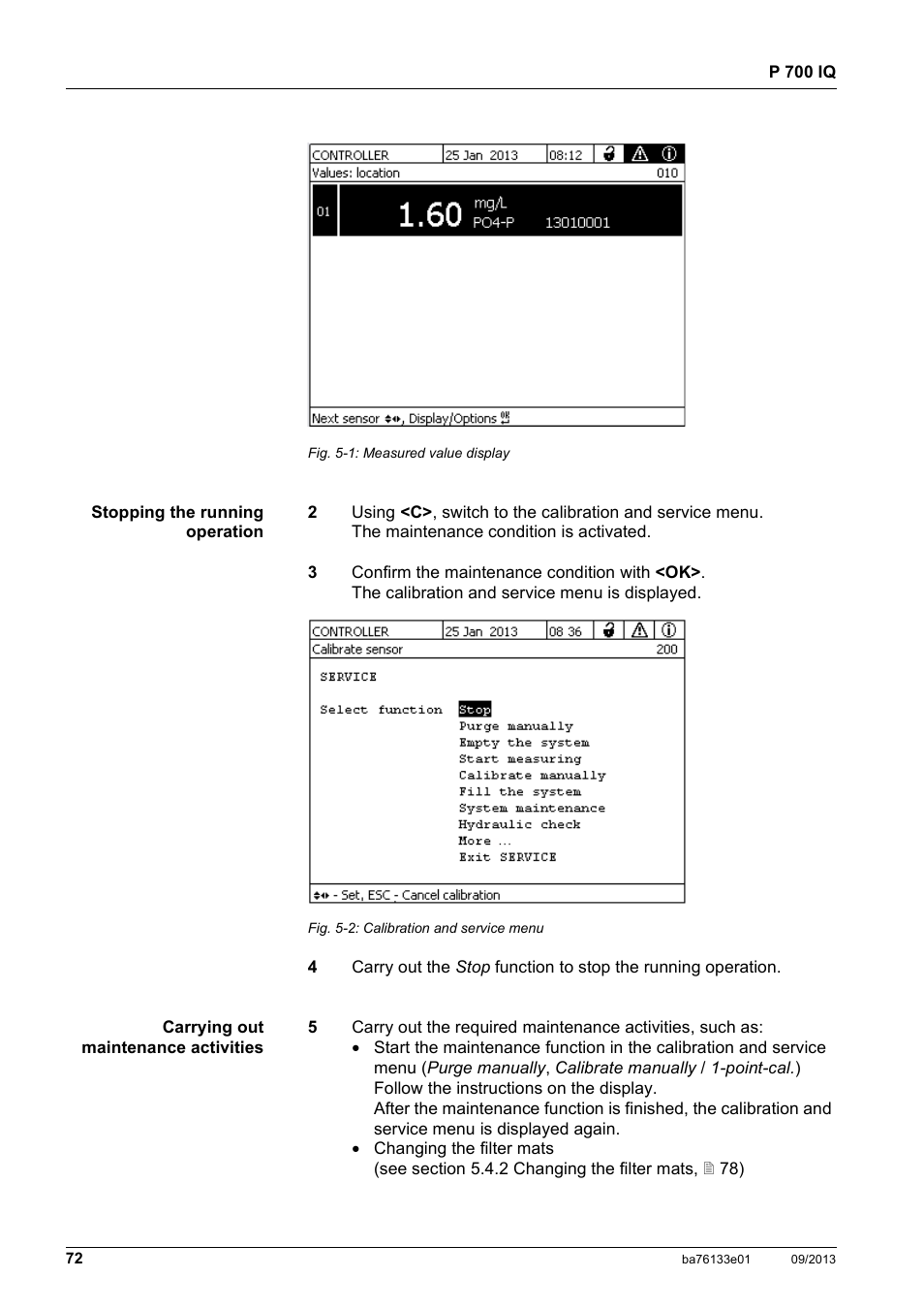 YSI P 700 IQ Analyzer User Manual | Page 72 / 116