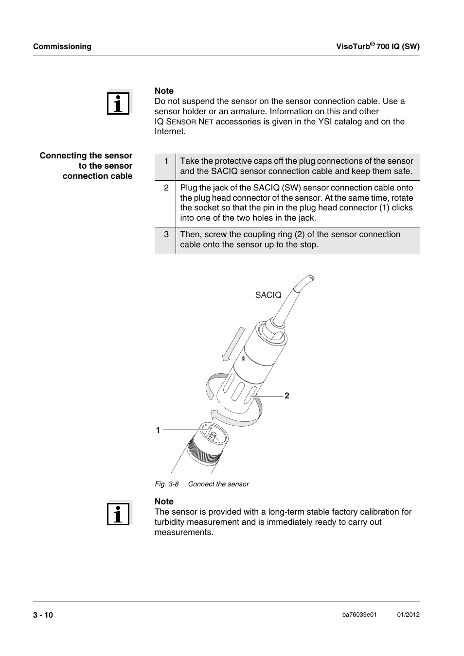 YSI VisoTurb  700 IQ User Manual | Page 22 / 50