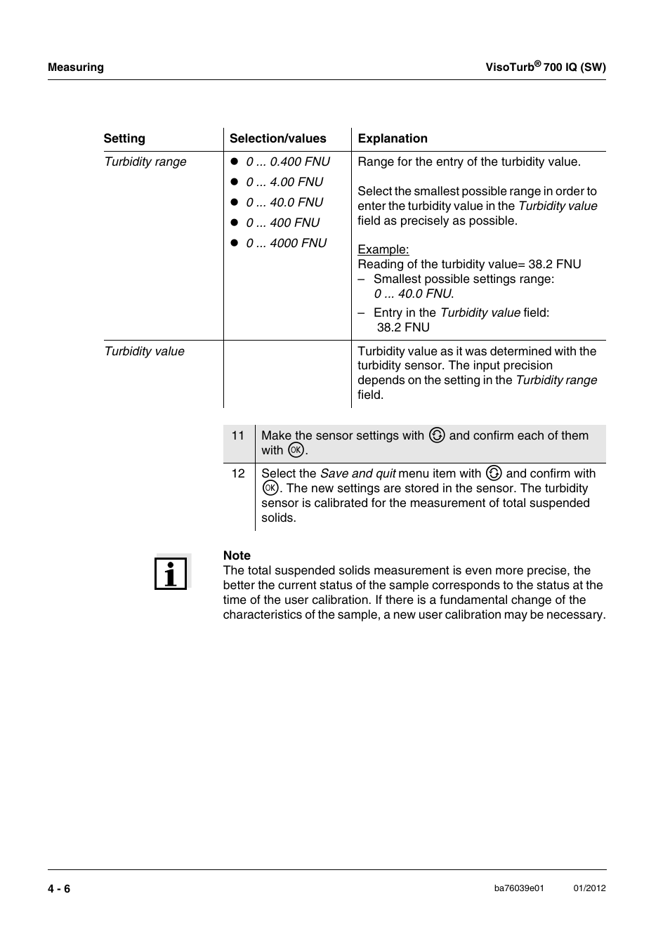 YSI VisoTurb  700 IQ User Manual | Page 32 / 50