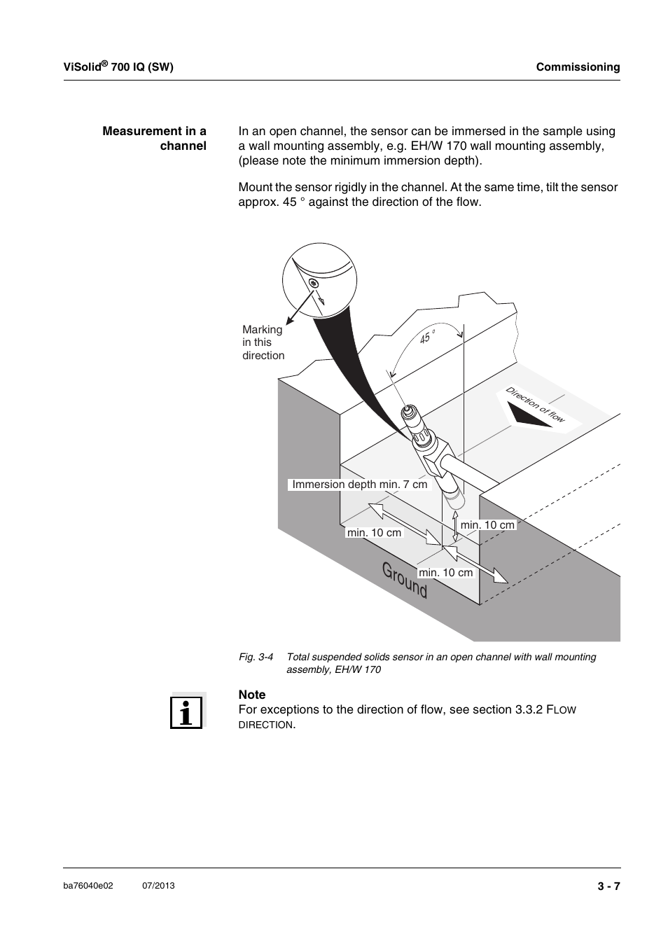 Ground | Xylem IQ SensorNet ViSolid 700 IQ (SW) User Manual | Page 19 / 58