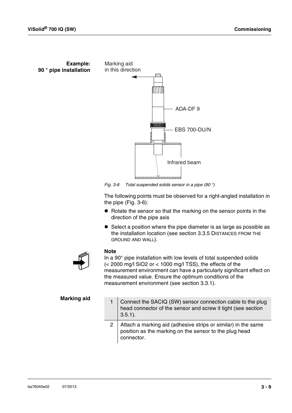 Xylem IQ SensorNet ViSolid 700 IQ (SW) User Manual | Page 21 / 58
