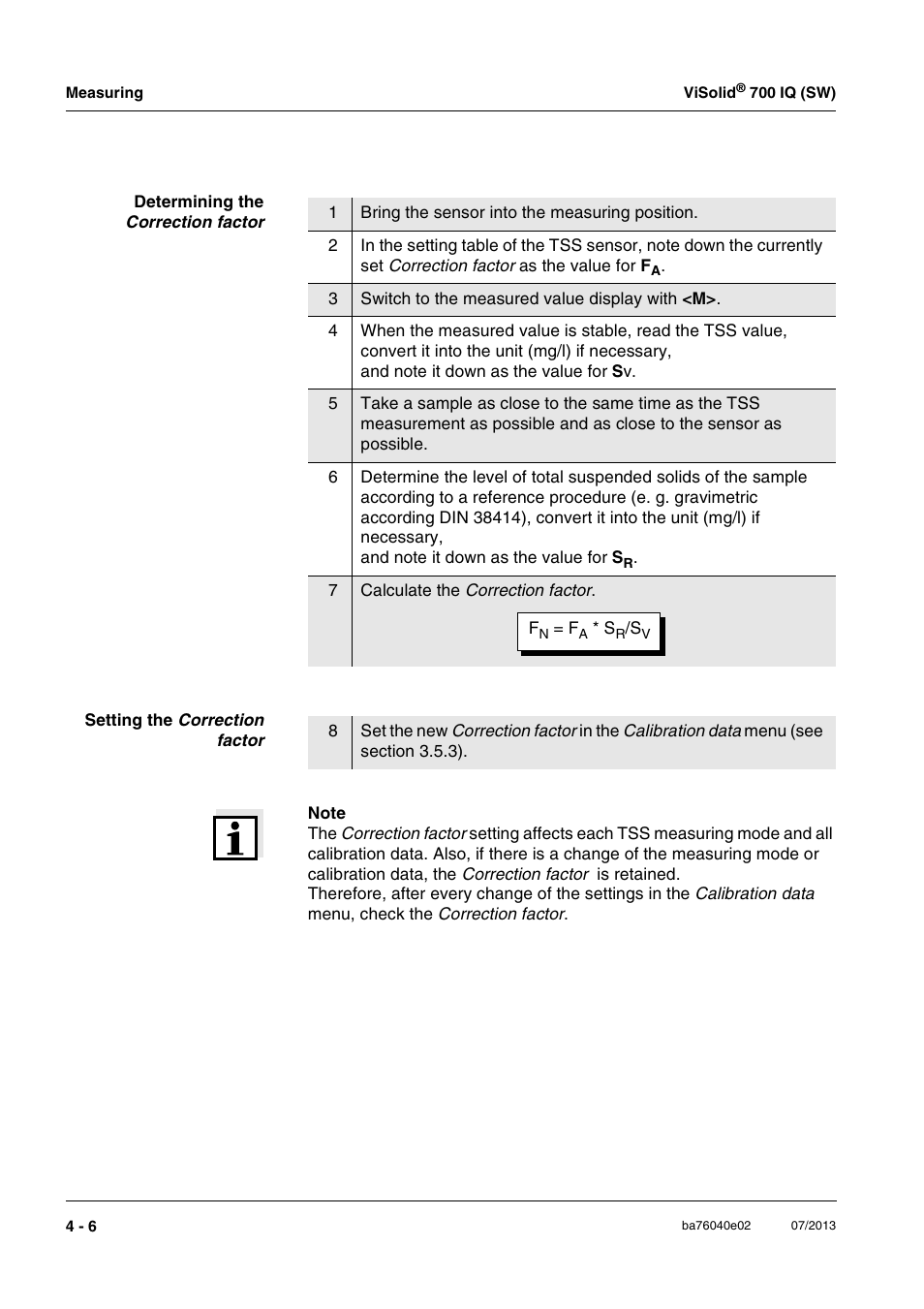 Xylem IQ SensorNet ViSolid 700 IQ (SW) User Manual | Page 34 / 58