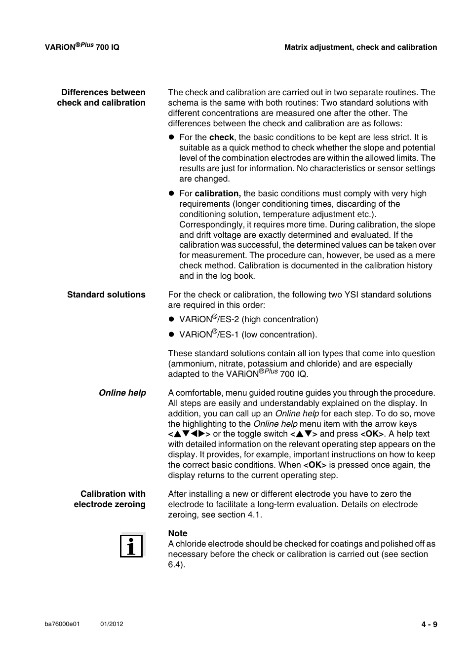 YSI IQ S ENSOR N ET VARiON Plus 700 IQ User Manual | Page 39 / 72