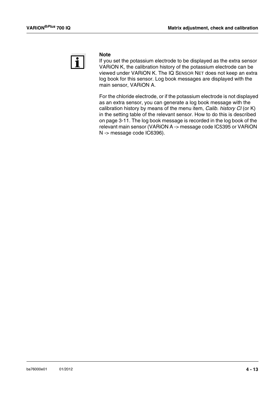YSI IQ S ENSOR N ET VARiON Plus 700 IQ User Manual | Page 43 / 72
