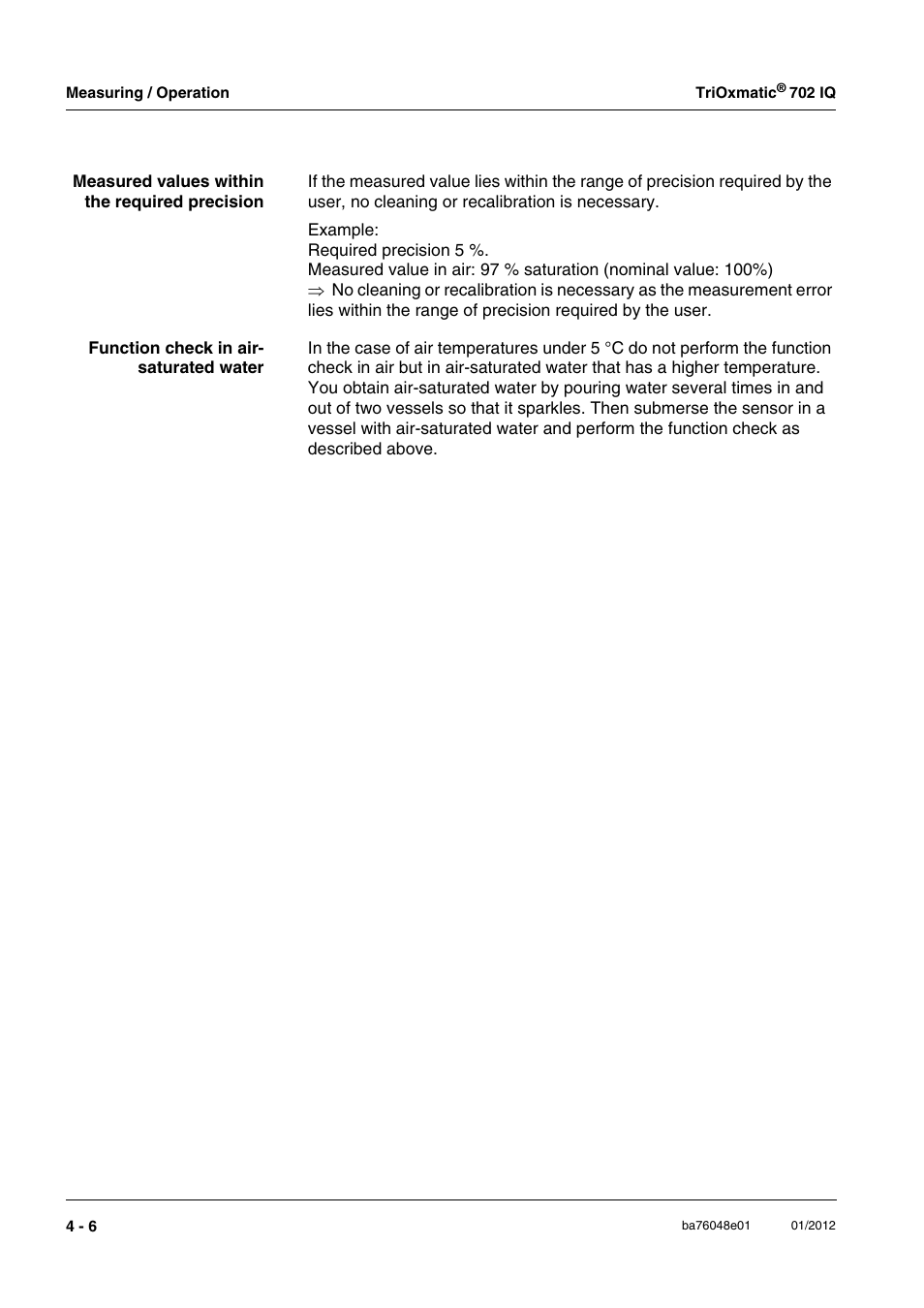 YSI IQ S ENSOR N ET TriOxmatic  702 IQ User Manual | Page 22 / 54