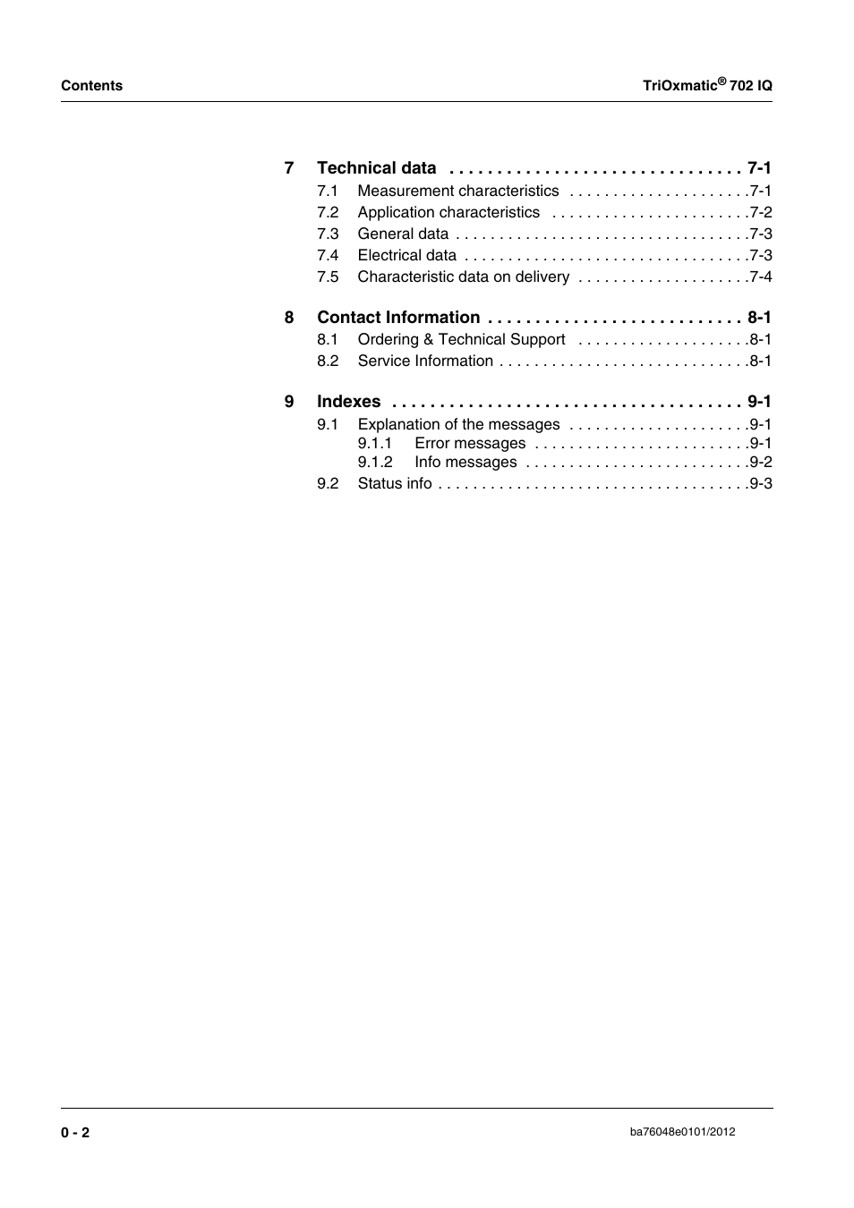 YSI IQ S ENSOR N ET TriOxmatic  702 IQ User Manual | Page 4 / 54
