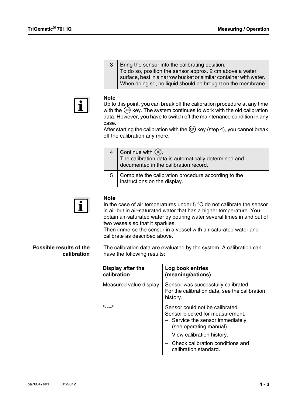 YSI IQ S ENSOR N ET TriOxmatic  701 IQ User Manual | Page 19 / 58